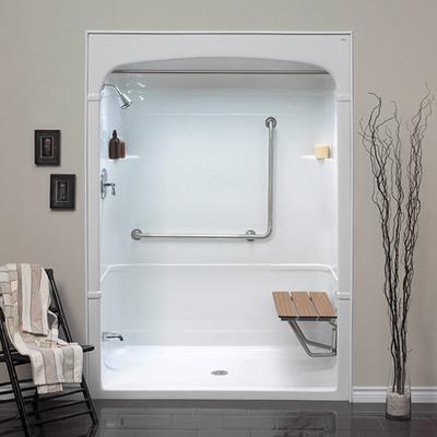 Bathroom Shower Stalls on Mirolin Barrier Free 1 Piece Shower Stall With Molded Seat   Home
